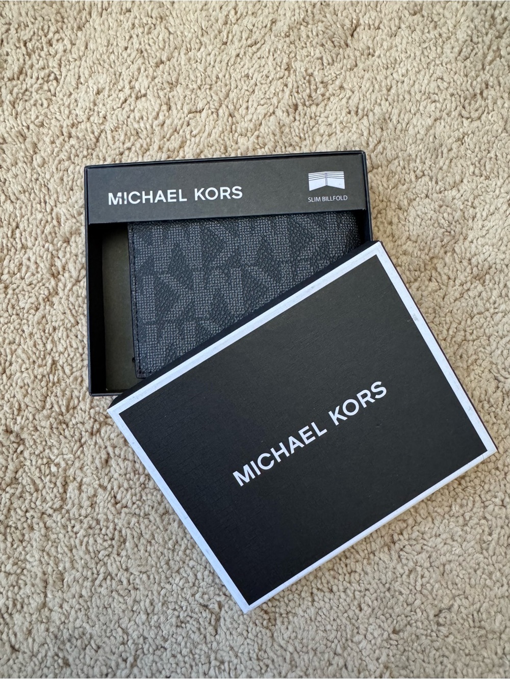 Michael Kors Black Men's Bi-Fold Wallet - Designer Pattern